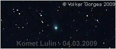 Komet Lulin im Jahr 2009