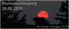 Sonnenuntergang im Mai
