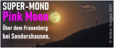 Pink Moon über dem Frauenberg