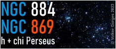 NGC 884+869 Doppelsternhaufen im Perseus