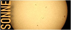 Sonne mit Flecken