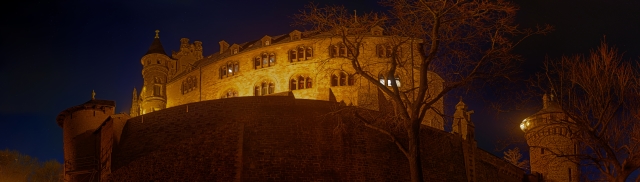 Wernigerode Schloss bei Nacht 2019/12/10